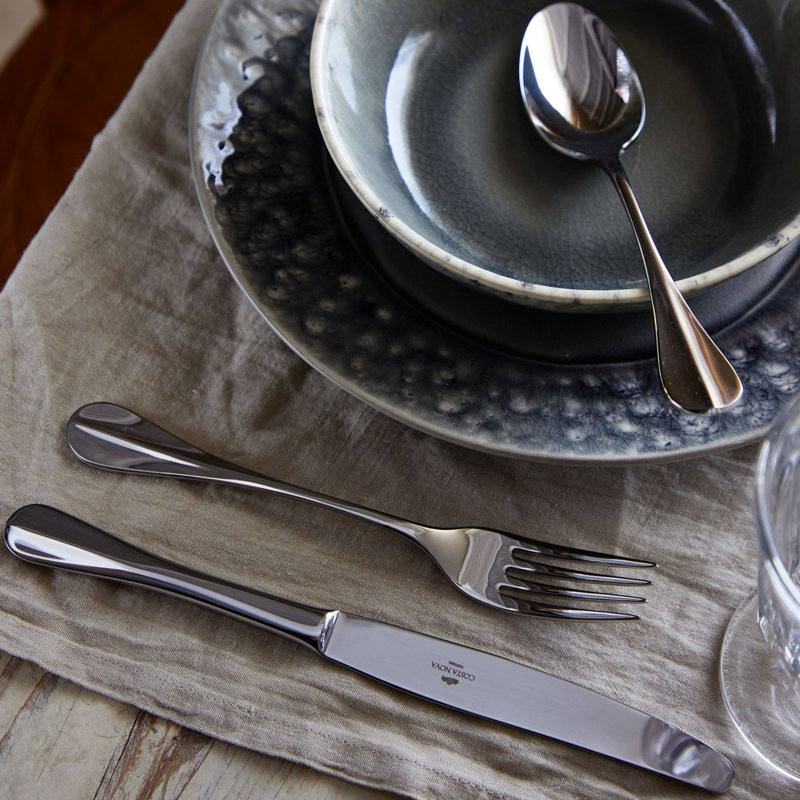 Nau 5 - Piece Stainless Steel Flatware Set - Service for 1, Stainless Steel