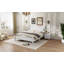 Base de lit plateforme en bois grand format, lit plateforme de style rétro avec support en lattes de bois-2139312288-2139312291