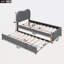 Lit plateforme tapissier avec pieds et gigogne en bois-1585948944-1585948947