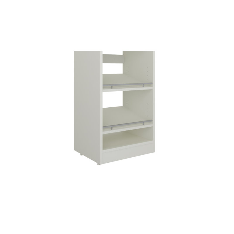 Closet System Reach-In Sets 18/36/18 Inches, 84"H x 72"W x 16"D, White