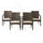 Outdoor Wicker Chairs,  KD, 4Pcs