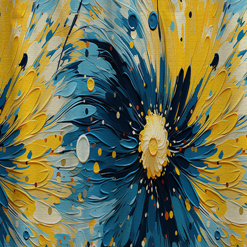 Popart Doodle Explosion - Rideau abstrait - Velours obscurcissant - 1 panneau, L 52 po x L 108 po