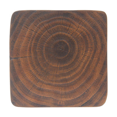 MGO Twist Shape Side Table, Wood-like texture
