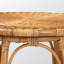 Table de bout ronde en rotin Sadie - Table d'appoint en osier tissé à la main avec base ouverte