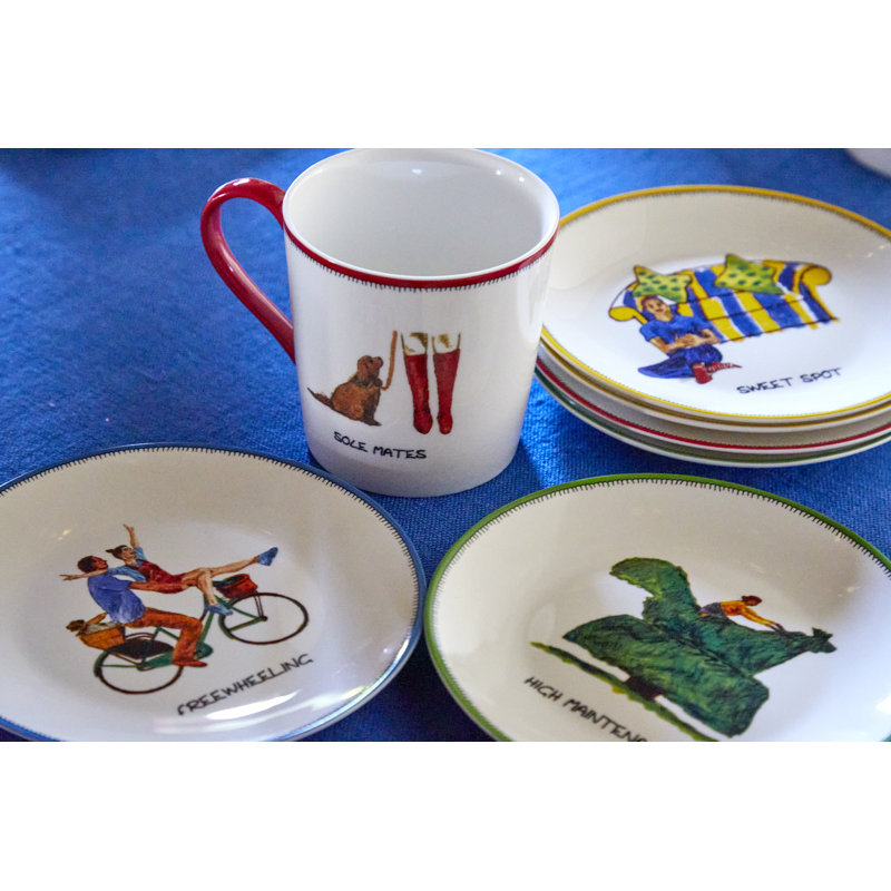 Kit Kemp, Doodles - Tidbit Appetiser Plates