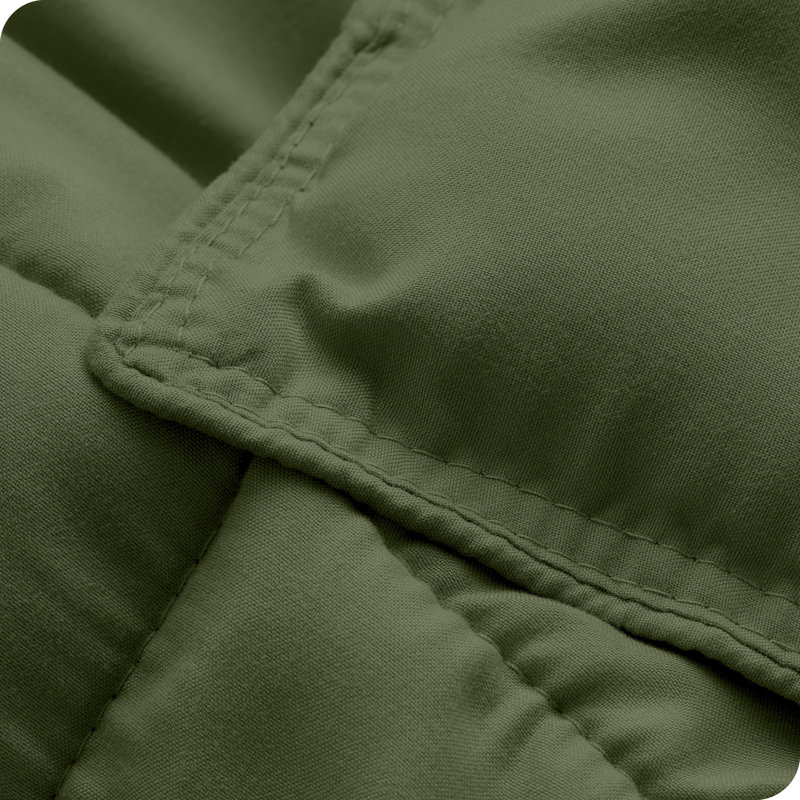 Ensemble d'édredon ultra-doux toutes saisons, Cyprès, Édredon pour grand lit + 2 taies décoratives sta