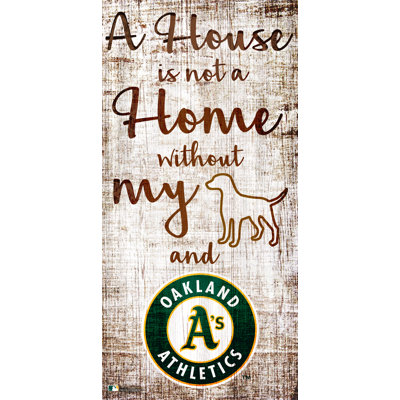 MLB Team «A House is Not a Home Sign», art textuel sur bois
