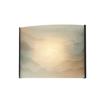 Applique murale à 1 lumière de 6 po de haut Pannelli - Bronze huilé