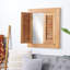 Miroir mural en bois ducote