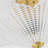 Marivelle 3-Light Flush Mount Ceiling Light with Clear Textured Glass