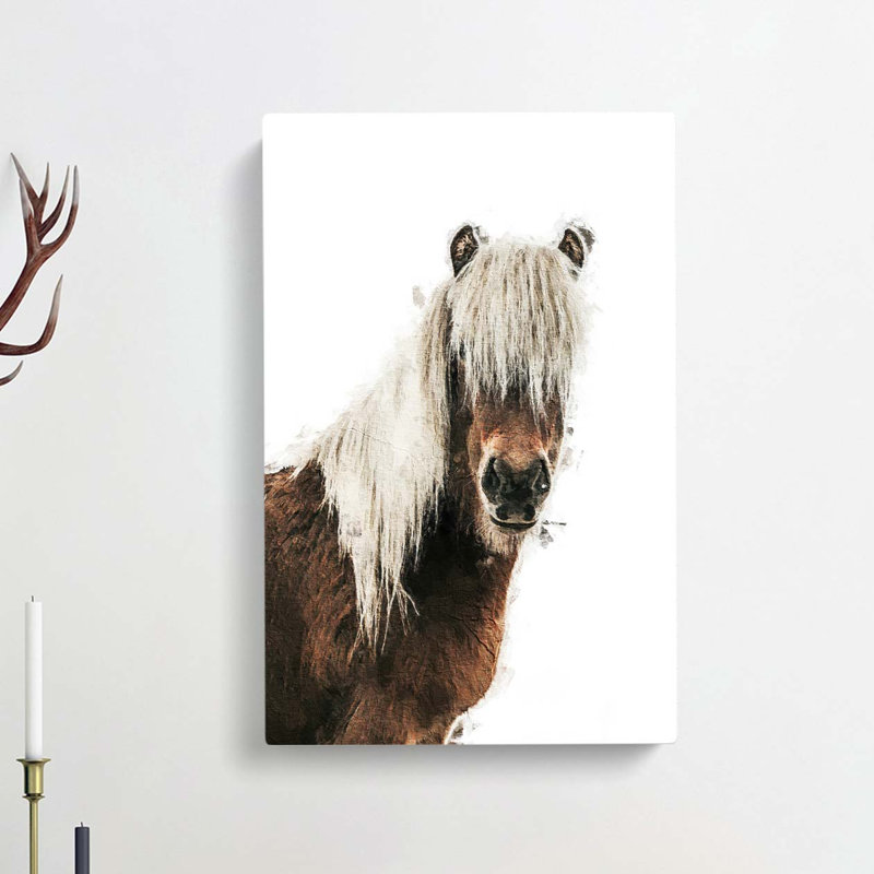 Icelandic Horse - Wrapped Canvas, 50cm H x 35cm W x 3cm D