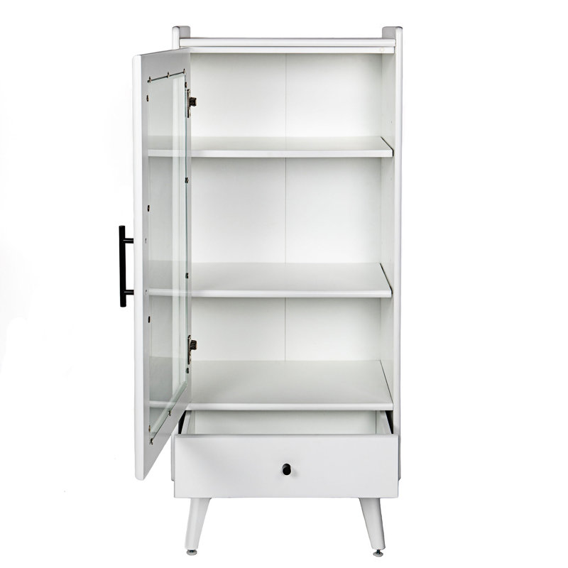 Armoire en bois Laquanta, Blanc
