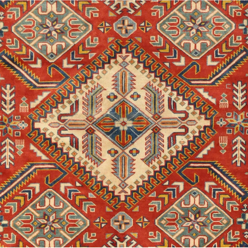 Tapis afghan en laine noué à la main Kazak