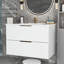 Armoire de salle de bain avec deux tiroirs de rangement