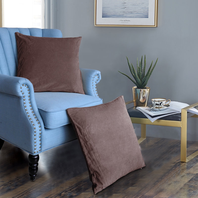 Housse de coussin carré, 20 po X 20 po, Tambour de pluie