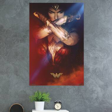 Trends International DC Comics Movie Wonder Woman 1984 - Pose Framed Wall  Poster Prints White Framed Version 22.375 x 34