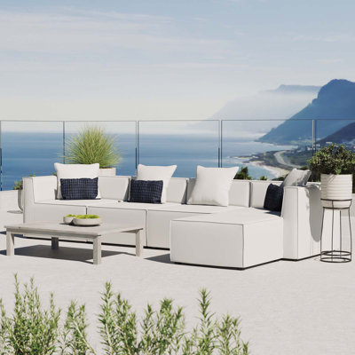 Modway Saybrook Outdoor Patio Upholstered 5-Piece Sectional Sofa