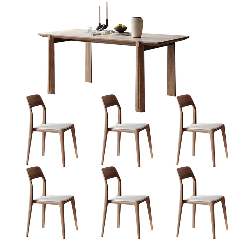 Ensemble de table de salle à manger rectangulaire simple haut de gamme, H 29,5 po x L 70,8 po x l 31,5 po