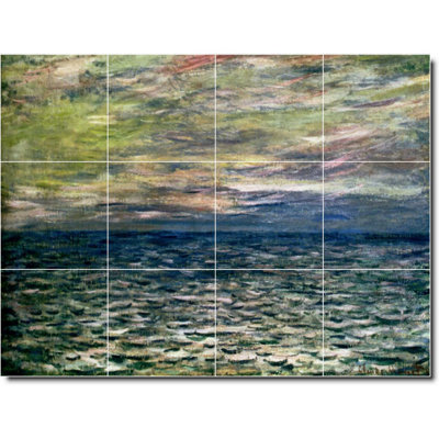 Carreau de céramique décorative 17 po x 12,75 po 4,25 po x 4,25 po