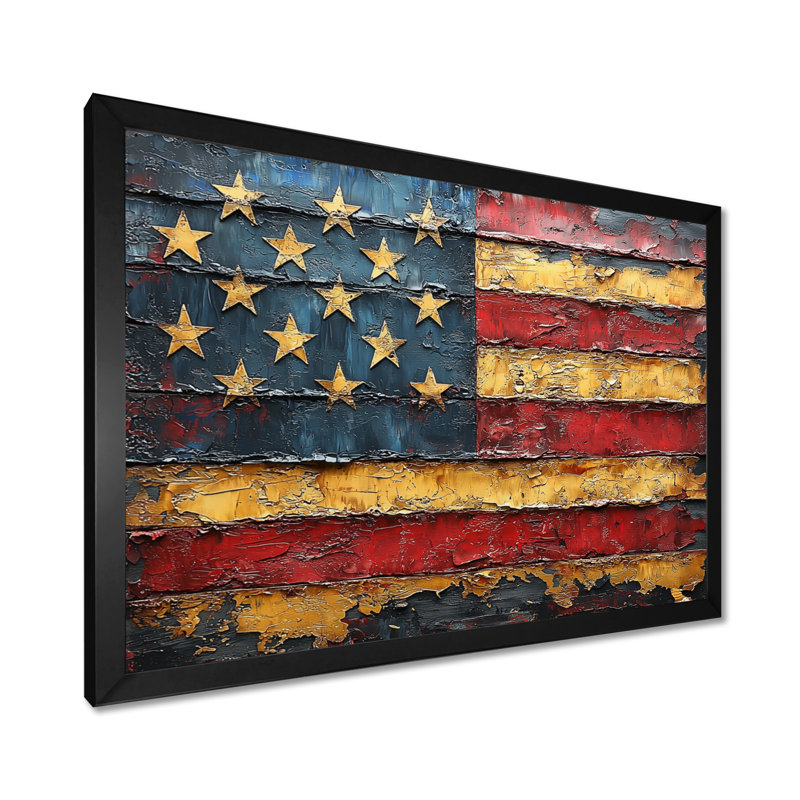 Montemayor, drapeau de la Constitution des États-Unis. I - USA Patriotist, art mural sur toile, H 30 po x l 40 po