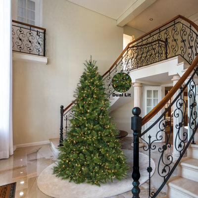 Sapin belge de luxe à double DEL de 2,3 m