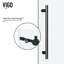 Cabine de douche coulissante sans cadre avec verre transparent 3/8 et base Winslow l 48 po x P 36 po x H 80 po-50877756-50877760