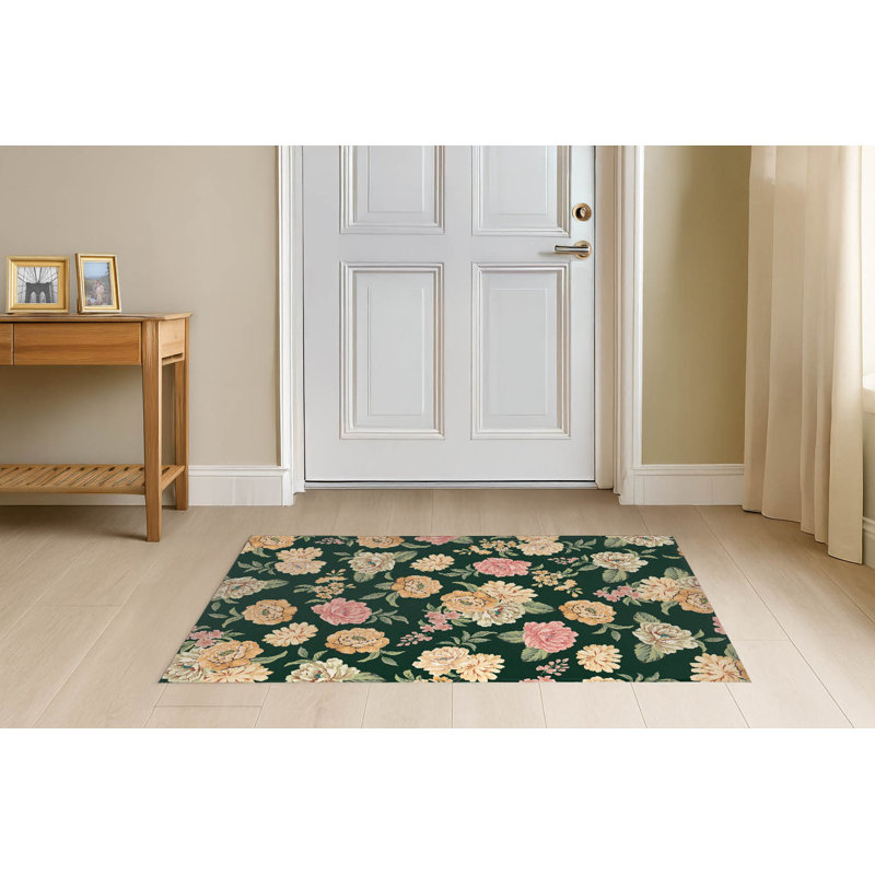 Paillasson Catherine, Vert profond, L 60 po x L 84 po