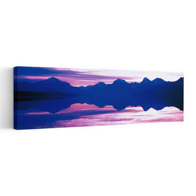 Sunrise Lake McDonald Glacier National Park MT USA by Allen Prier - Wrapped Canvas Panoramic Print