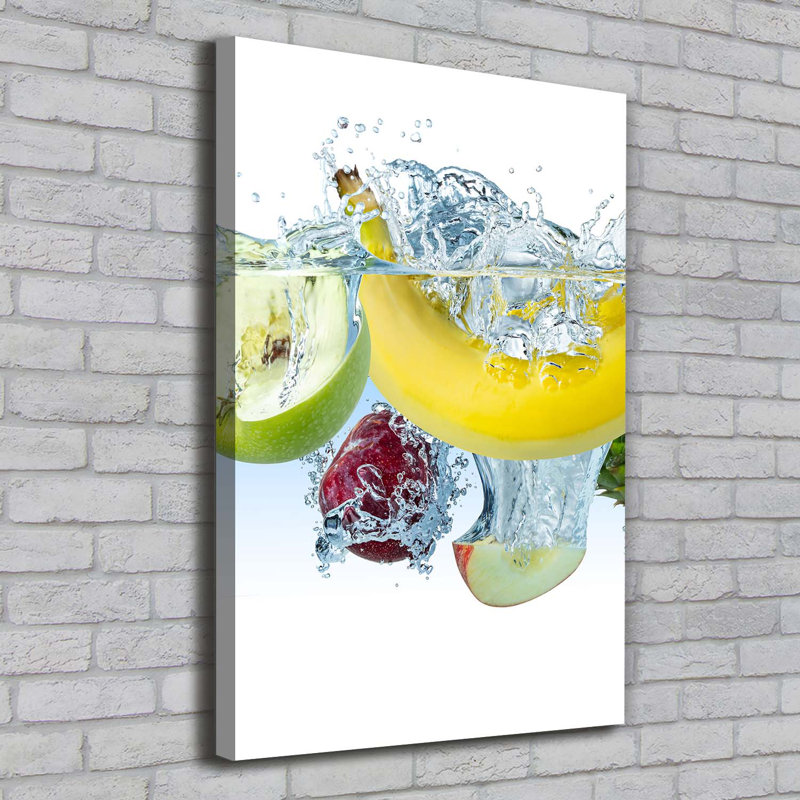 Fruit Under Water - Wrapped Canvas Print