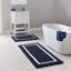 Tapis de bain réversible en microfibre touffetée à poils longs-893714844-893714845