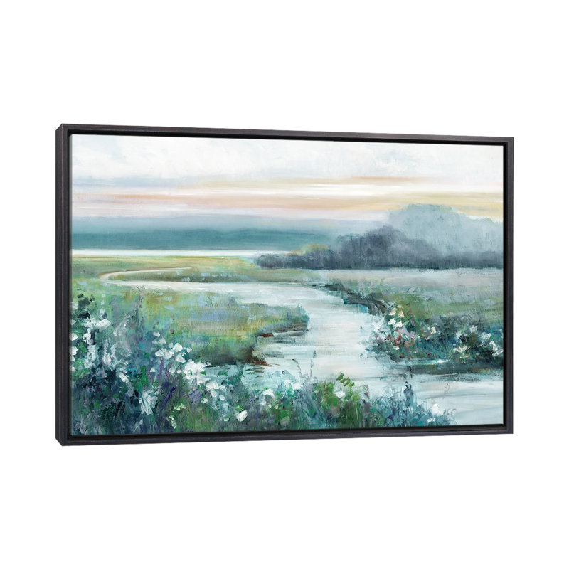 «Eternity in Twilight» par Sally Swatland - reproduction d'art, Toile encadrée, H 40 po x l 60 po, Noir