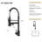 CUPC Certified 19" Single Handle Kitchen Faucet, Matt Black Finish | Gift Idea-122633876