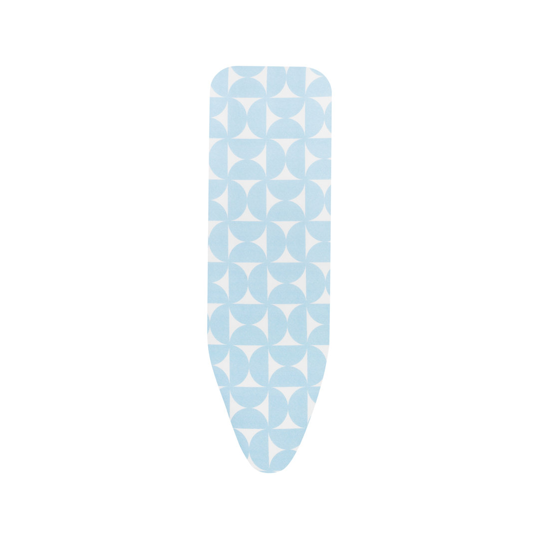 Brabantia Ironing Board Cover, Complete Set - Cover Fresh Breeze - Size B - 8mm Foam