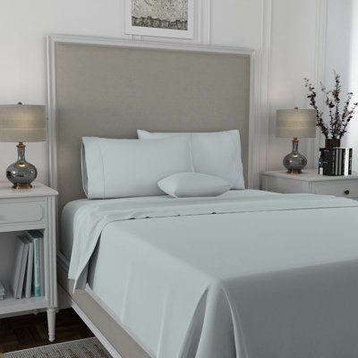 Ensemble de draps luxueux 100% coton 600TC ultra doux et soyeux infroissable