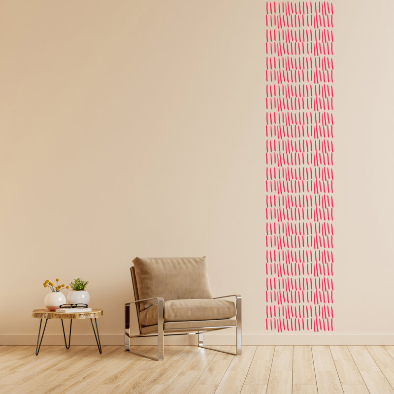 Adhésif décoratif coups de pinceau, Rose