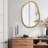 Irregular Wavy Wall Mirror Decorative Practical Easy Care