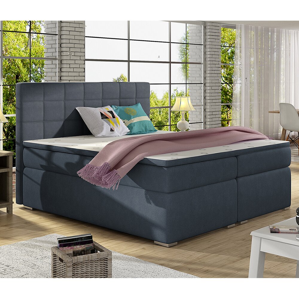 Boxspringbett Dougan mit Topper und Bettkasten