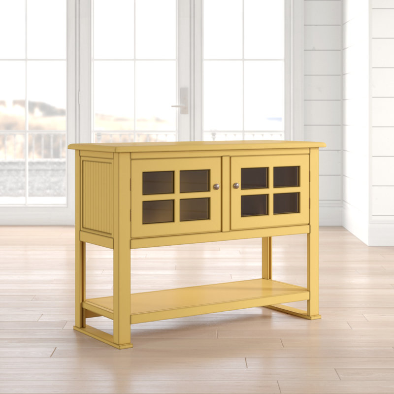 Ansela 42'' Console Table, Cupola Yellow