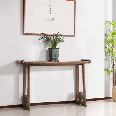 New Chinese Style Solid Wood Entrance Table