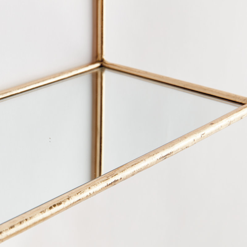 ABBEY MIRRORED WALL SHELVES