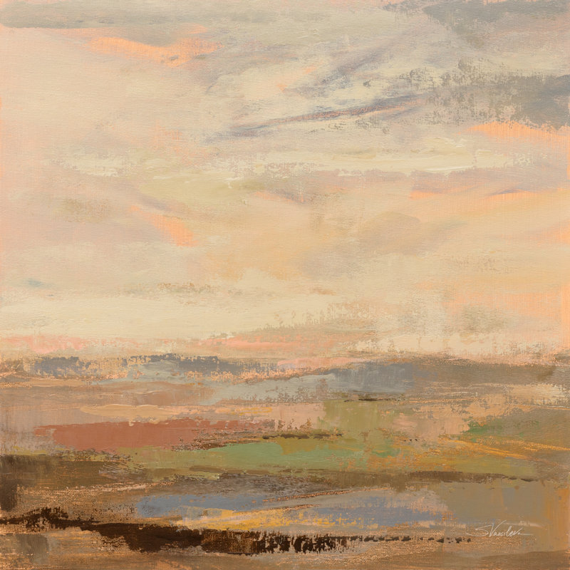«Countryside Sunrise» par Silvia Vassileva - impression sur toile tendue, H 30 po x l 30 po