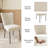 Daina 34.2"H Modern Kitchen Dining Chairs, Upholstered Dining Chairs, Parsons Chairs with Stable Steel Legs, Solid Back Conference Chairs (4 Chairs)-818197632-843126819