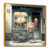 Toile avec cadre flottant or