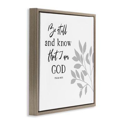 Be Still Spiritual Proverb