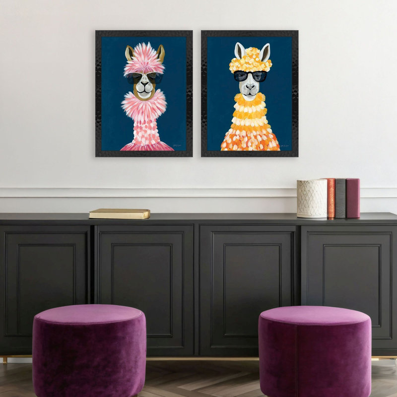 Miami Alpaca Framed Art