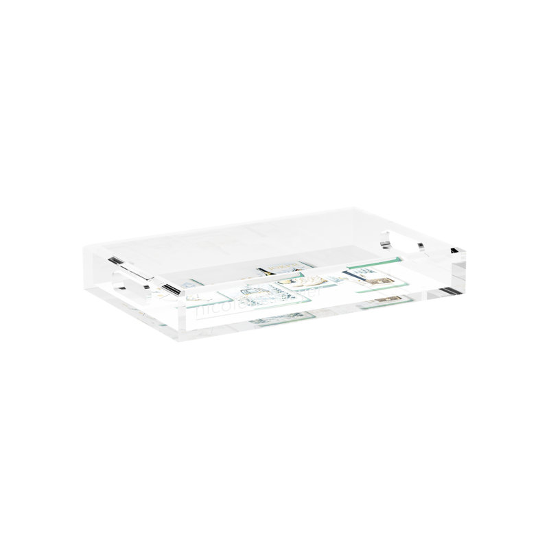 Mahjong Acrylic Decorative Tray, 12.5"W x 7.75"D x 2"H