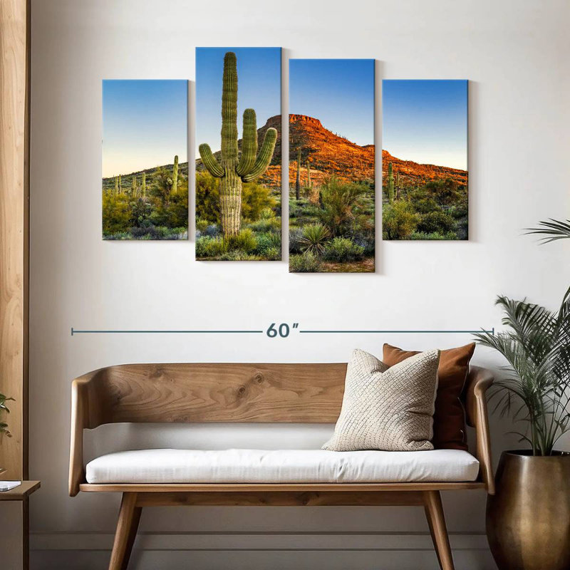 Désert de Sonoran, H 32 po x l 52 po