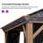 12 Ft. W x 12 Ft. D Metal Patio Gazebo Canopy With String Lights