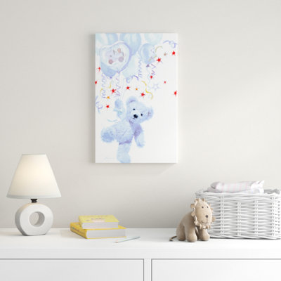 « blue teddy », art sur toile