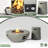 36" 50000 Btu Steel Round Propane Gas Fire Pit Table 2-pieces,  Fire Pit With Tank Holder For Outside Patio Deck Garden Backyard